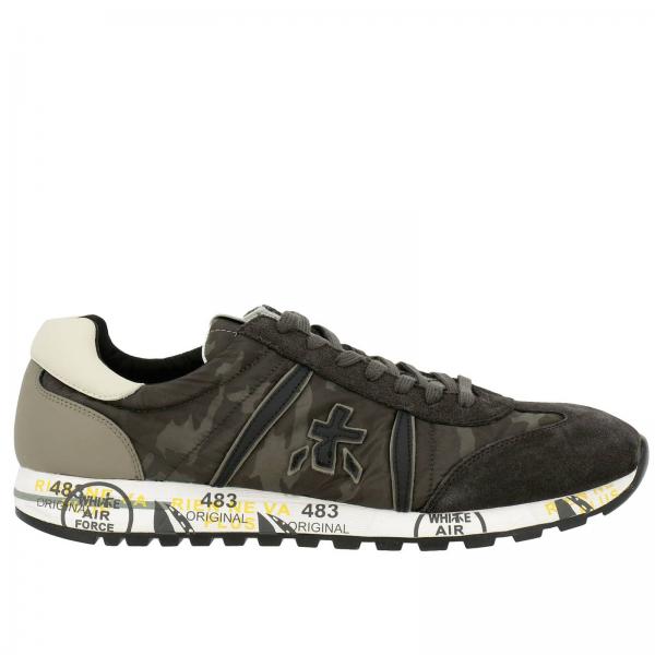 Premiata Outlet Zapatillas hombre Verde Zapatillas Premiata LUCY