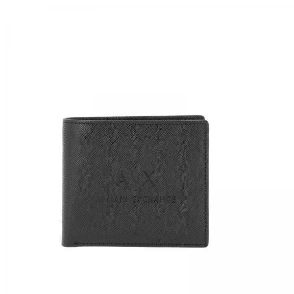 Armani Exchange Outlet Wallet men Wallet Armani Exchange Men Black Wallet Armani Exchange