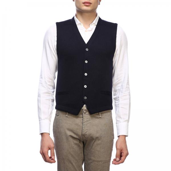 Gran Sasso Outlet: Suit vest men - Blue | Suit Vest Gran Sasso 56170 ...