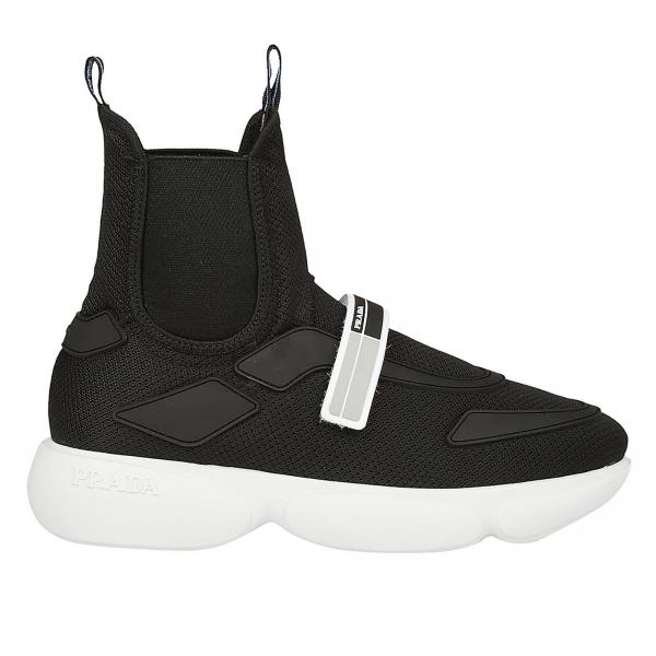 PRADA: Shoes women - Black | Sneakers Prada 1t142l 3km9 GIGLIO.COM