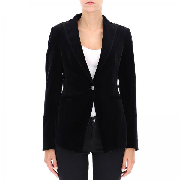 Tagliatore Outlet: jacket for woman - Black | Tagliatore jacket JGILDA ...
