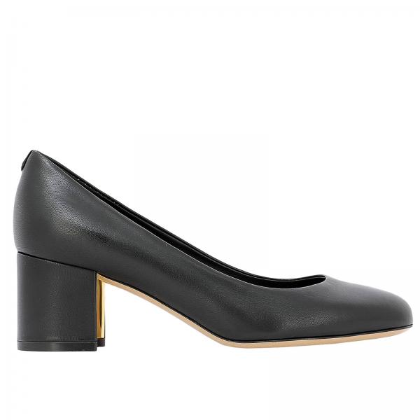 Ferragamo Outlet: high heel shoes for woman - Black | Ferragamo high ...