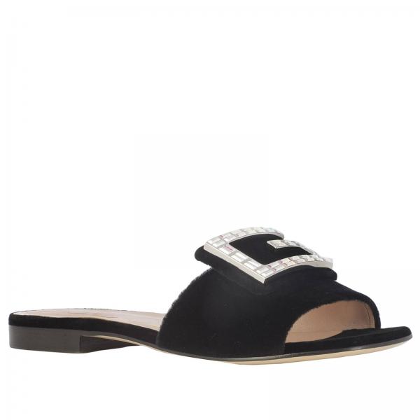 GUCCI: flat sandals for woman - Black | Gucci flat sandals 551445 K4D00 ...