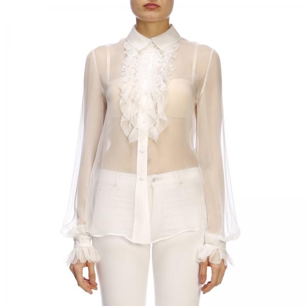 Alberta Ferretti Outlet: Shirt women - White | Shirt Alberta Ferretti ...