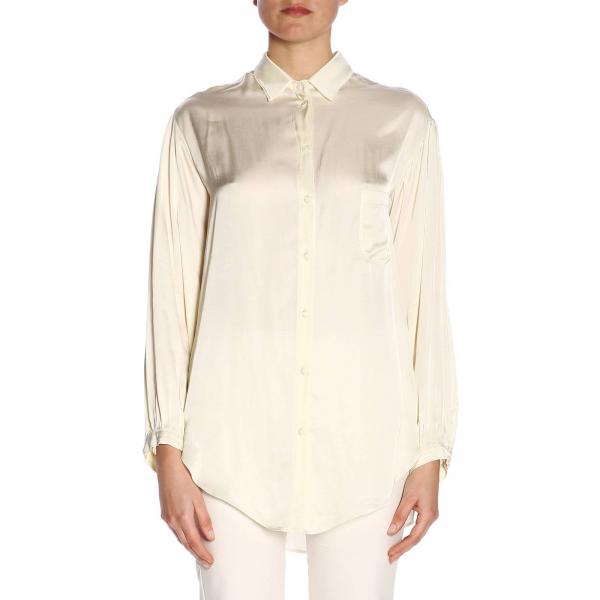 Forte Forte Outlet: shirt for women - White | Forte Forte shirt 6040 ...