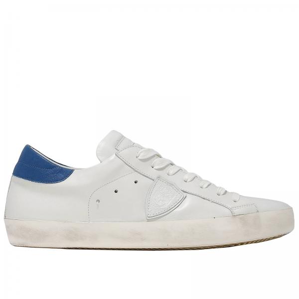 Philippe Model Outlet: Shoes men - Blue | Sneakers Philippe Model CLLU ...