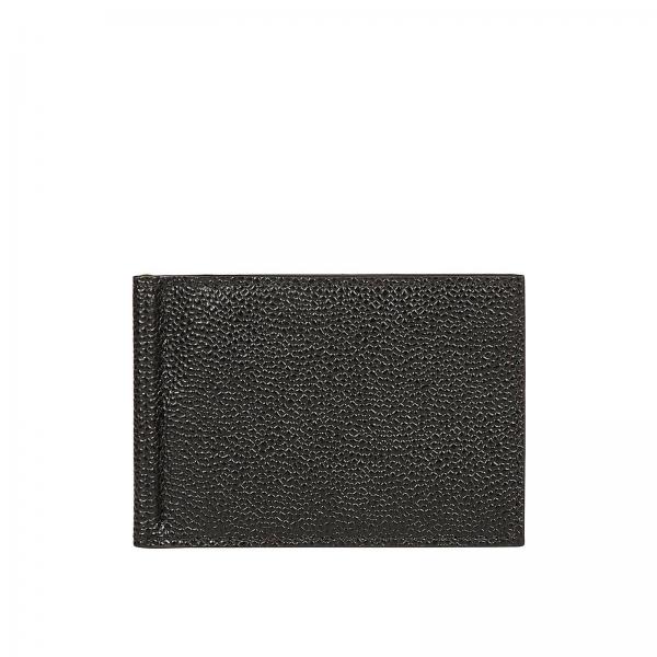 Thom Browne Outlet: Wallet men - Black | Wallet Thom Browne MAW025L