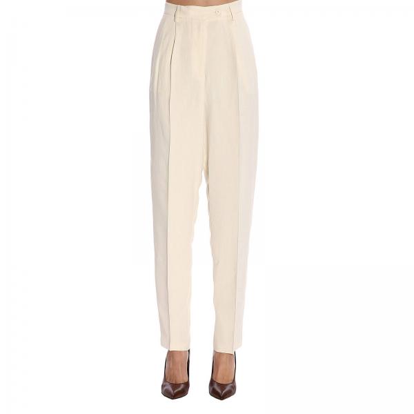 Twinset Outlet: pants for woman - White | Twinset pants 191TP2201 ...
