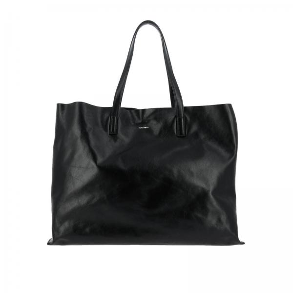 Jil Sander Outlet: Tote bags women - Black | Tote Bags Jil Sander ...