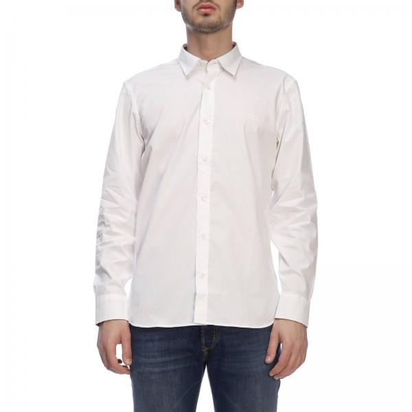 BURBERRY: shirt for man - White | Burberry shirt 8008703 online at ...