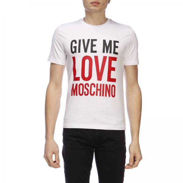 Love Moschino Outlet: t-shirt for man - White | Love Moschino t-shirt ...
