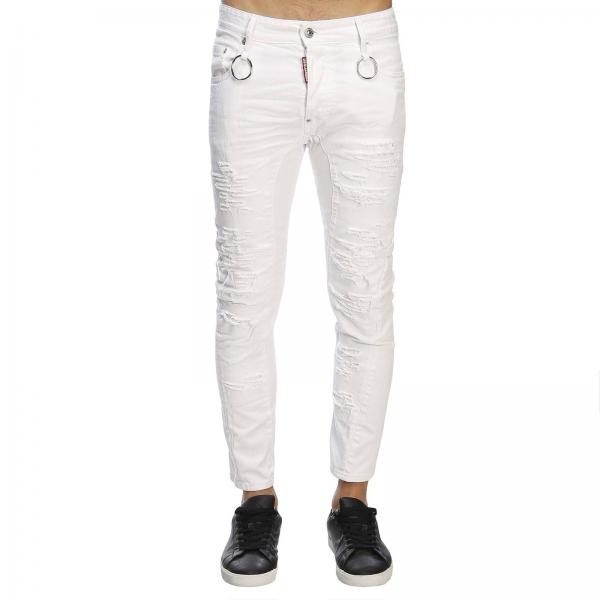 Dsquared2 Outlet: Jeans men | Jeans Dsquared2 Men White | Jeans ...