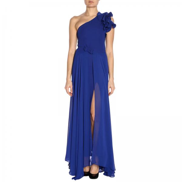 Hanita Outlet: dress for woman - Blue | Hanita dress V2266 2383 online ...