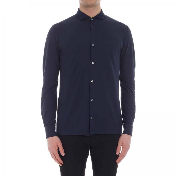 Zanone Outlet: Shirt man - Blue 1 | Zanone Shirt 811978 Z0380 online at ...