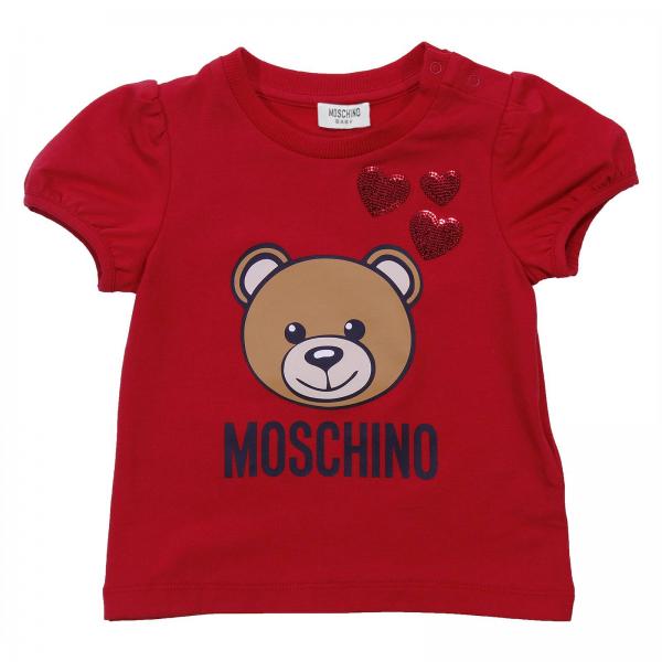 red moschino shirt