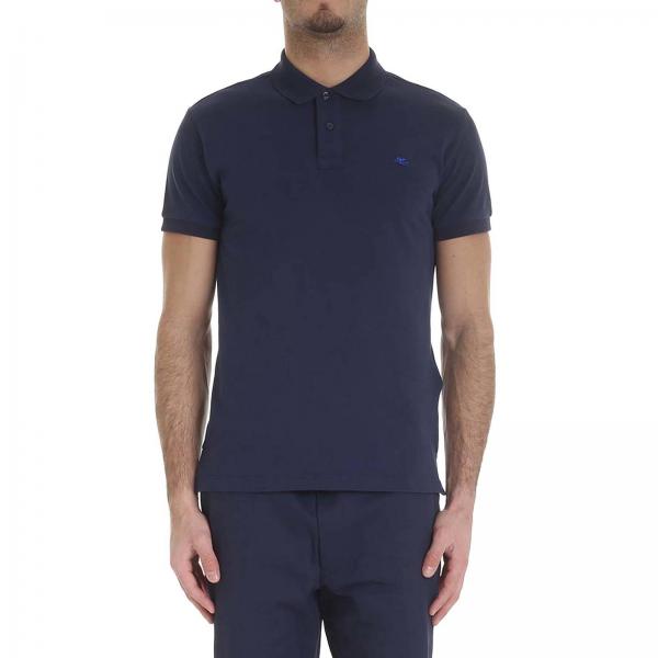 Etro Outlet: polo shirt for man - Blue | Etro polo shirt 1Y140 9480 ...