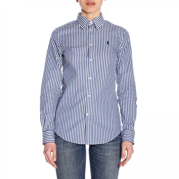 Polo Ralph Lauren Outlet: shirts for woman - Striped | Polo Ralph ...