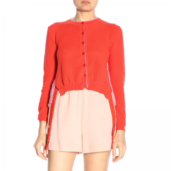 Pinko Outlet: cardigan for women - Coral | Pinko cardigan 1G141H-Y59L