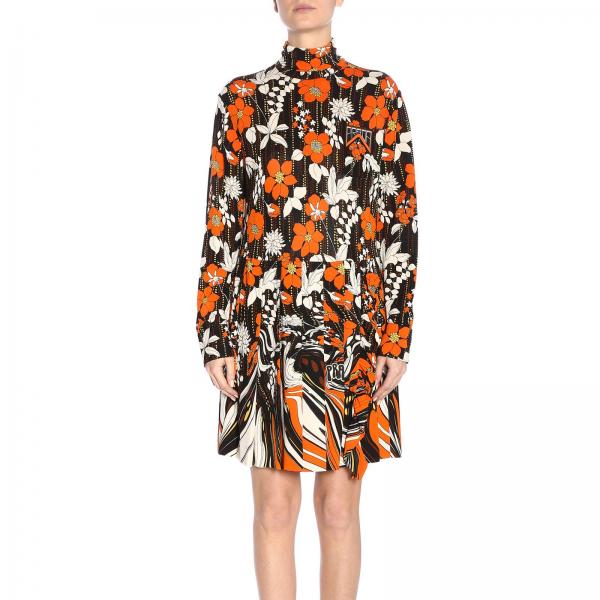 PRADA: Dress women | Dress Prada Women Orange | Dress Prada 33530 1S8N ...