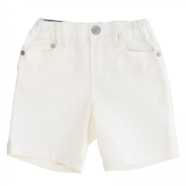 Emporio Armani Outlet: Shorts kids - White | Shorts Emporio Armani ...