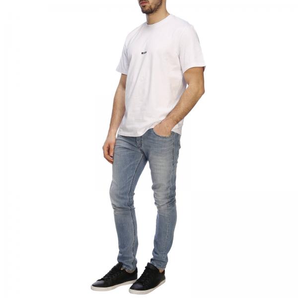 Stampa Shiro A Con Msgm E shirt Maxi Corte Mini T Posteriore Maniche 8wPOnk0