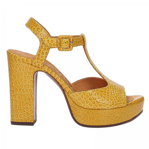 Chie Mihara Outlet: heeled sandals for women - Yellow | Chie Mihara ...
