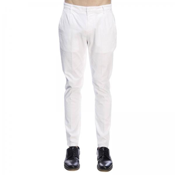 Dondup Outlet: Pants men - White | Pants Dondup UP517 CS0080 GAUBERT ...