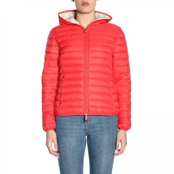 Save The Duck Outlet: jacket for women - Coral | Save The Duck jacket ...