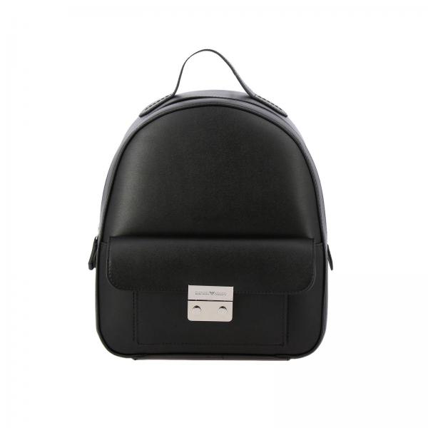 Emporio Armani Outlet: Backpack women - Black | Backpack Emporio Armani ...