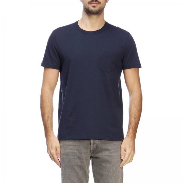 Tom Ford Outlet: t-shirt for man - Navy | Tom Ford t-shirt TFJ902BS402 ...