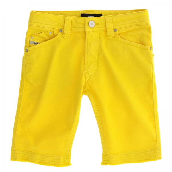 Diesel Outlet: Shorts kids - Yellow | Shorts Diesel 00J3VW KXA95 GIGLIO.COM