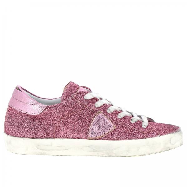 Philippe Model Outlet: Sneakers women - Pink | Sneakers Philippe Model ...