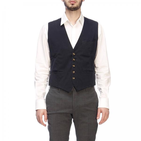 Eleventy Outlet: suit vest for man - Navy | Eleventy suit vest ...