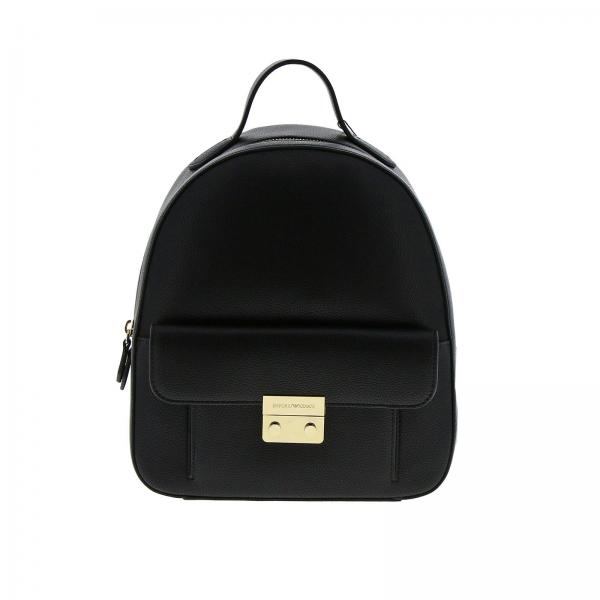 Emporio Armani Outlet: backpack for women - Black | Emporio Armani ...