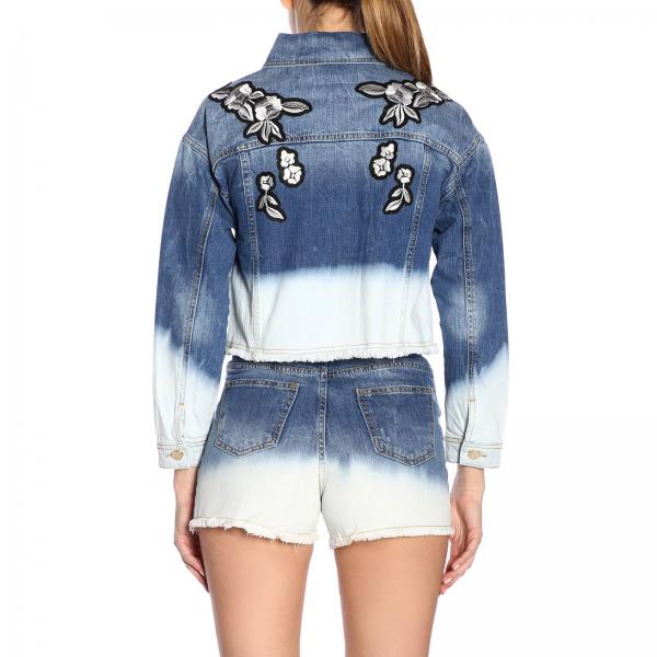 Twin Sfumato Effetto set Ricami Jeans Floreali E Con Giacca Di Yyfg7b6