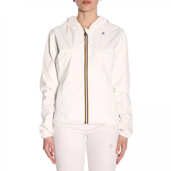 K-Way Outlet: Jacket women - White 1 | Jacket K-Way K002XN0 GIGLIO.COM