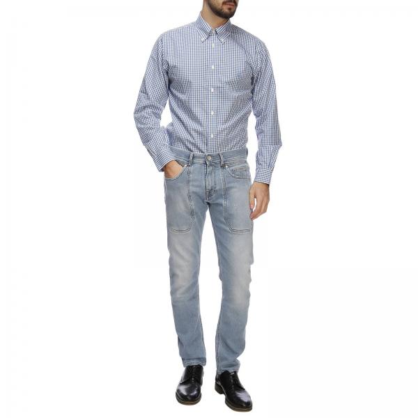 Brooks Brothers Outlet: Shirt Men - Gnawed Blue | Shirt Brooks Brothers ...