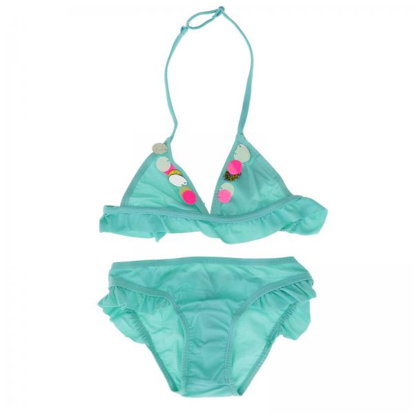 Billieblush Outlet: swimsuit for girls - Turquoise | Billieblush ...