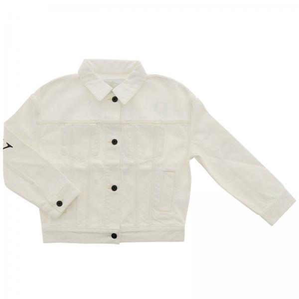 Burberry Outlet: jacket for girls - White | Burberry jacket 8004511 ...