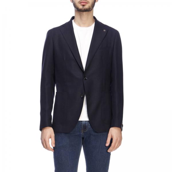 Tagliatore Outlet: Blazer men - Blue | Blazer Tagliatore ...