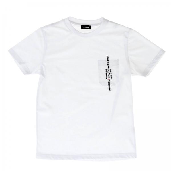 Diesel Outlet: T-shirt kids - White | T-Shirt Diesel 00J47X 00Y19 ...