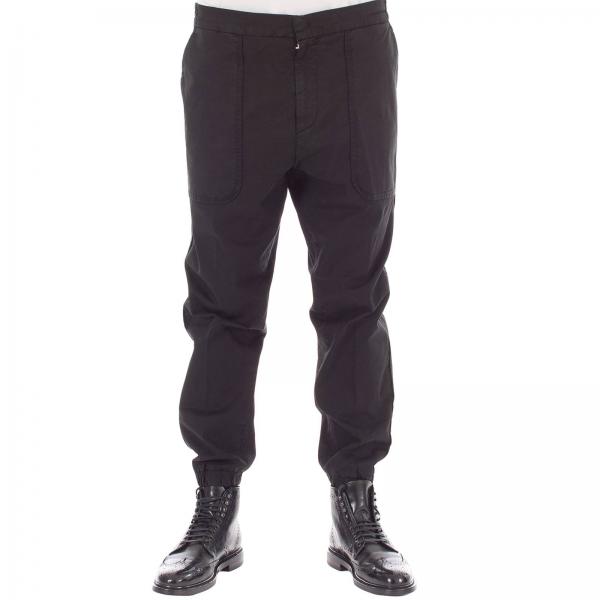 Dondup Outlet: pants for man - Black | Dondup pants UP513 GS0021 online ...