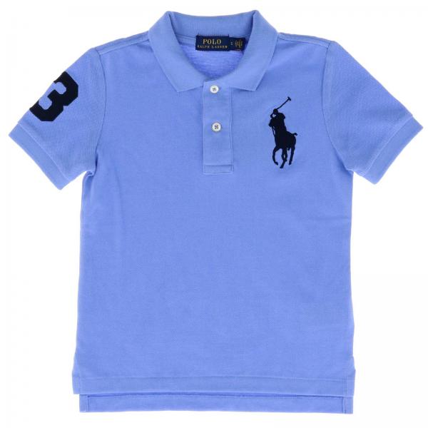 Polo Ralph Lauren Toddler Outlet: T-shirt kids - Gnawed Blue | T-Shirt ...
