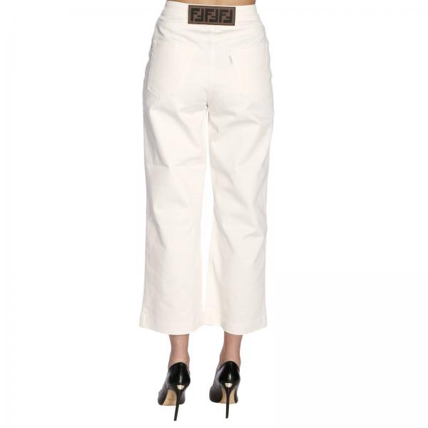 Fendi Outlet: Jeans women | Jeans Fendi Women White | Jeans Fendi ...