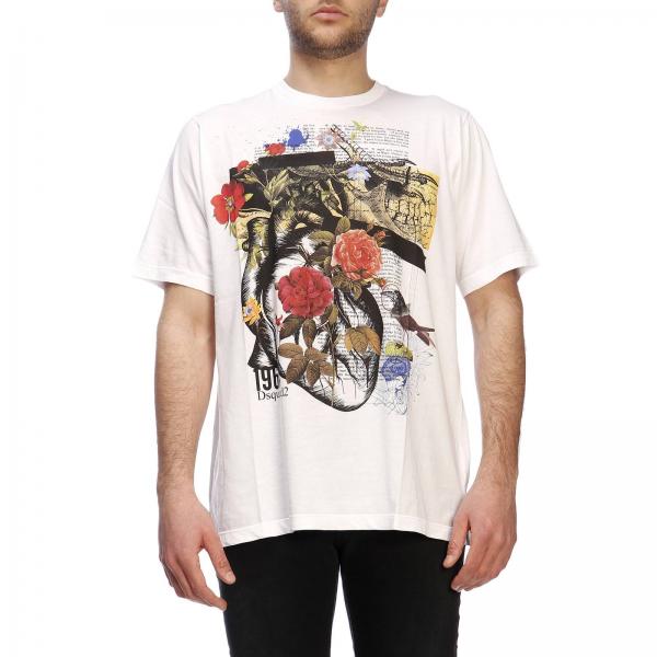 Dsquared2 Outlet: t-shirt for man - White | Dsquared2 t-shirt ...