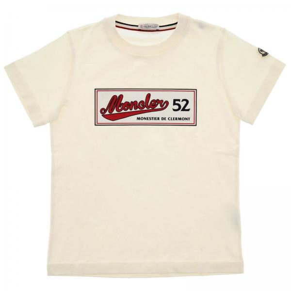 Moncler Outlet: T-shirt kids - White | T-Shirt Moncler 80244 83907 ...