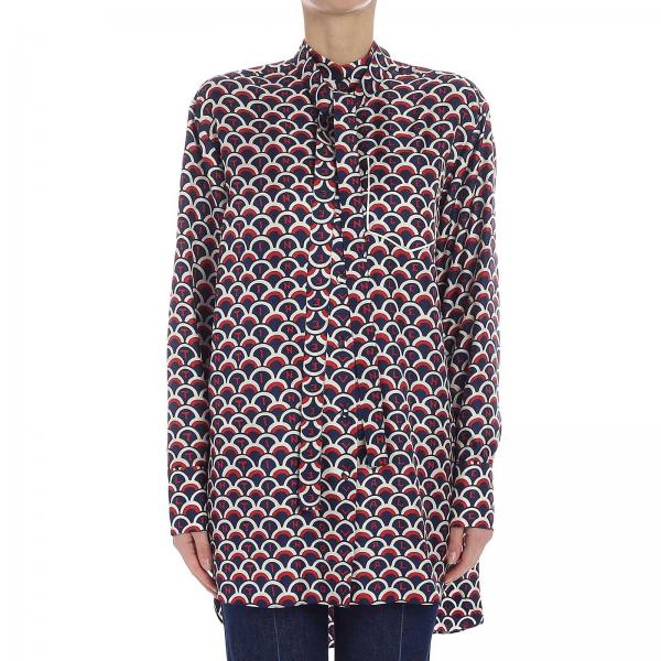 Valentino Outlet: Shirt women | Shirt Valentino Women Blue | Shirt ...