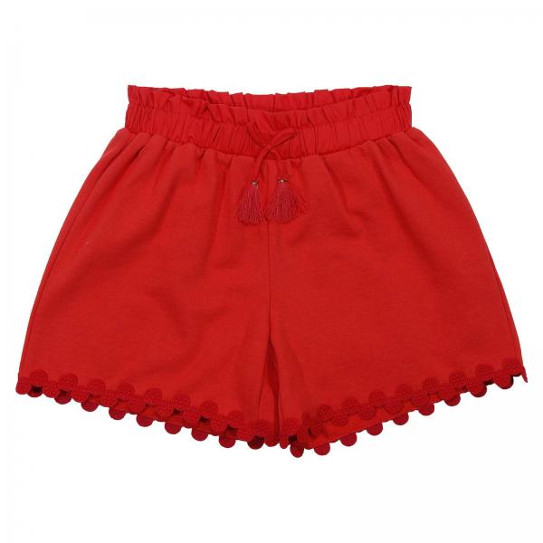 Chloé Outlet: shorts for boys - Red | Chloé shorts C14576 online at ...