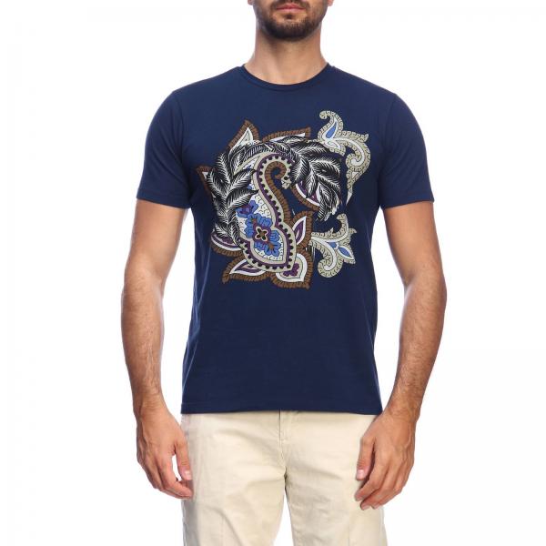 Etro Outlet: t-shirt for man - Blue | Etro t-shirt 1Y020 9339 online on ...