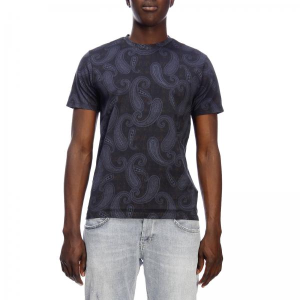 Etro Outlet: T-shirt men - Blue | T-Shirt Etro 1Y020 4173 GIGLIO.COM